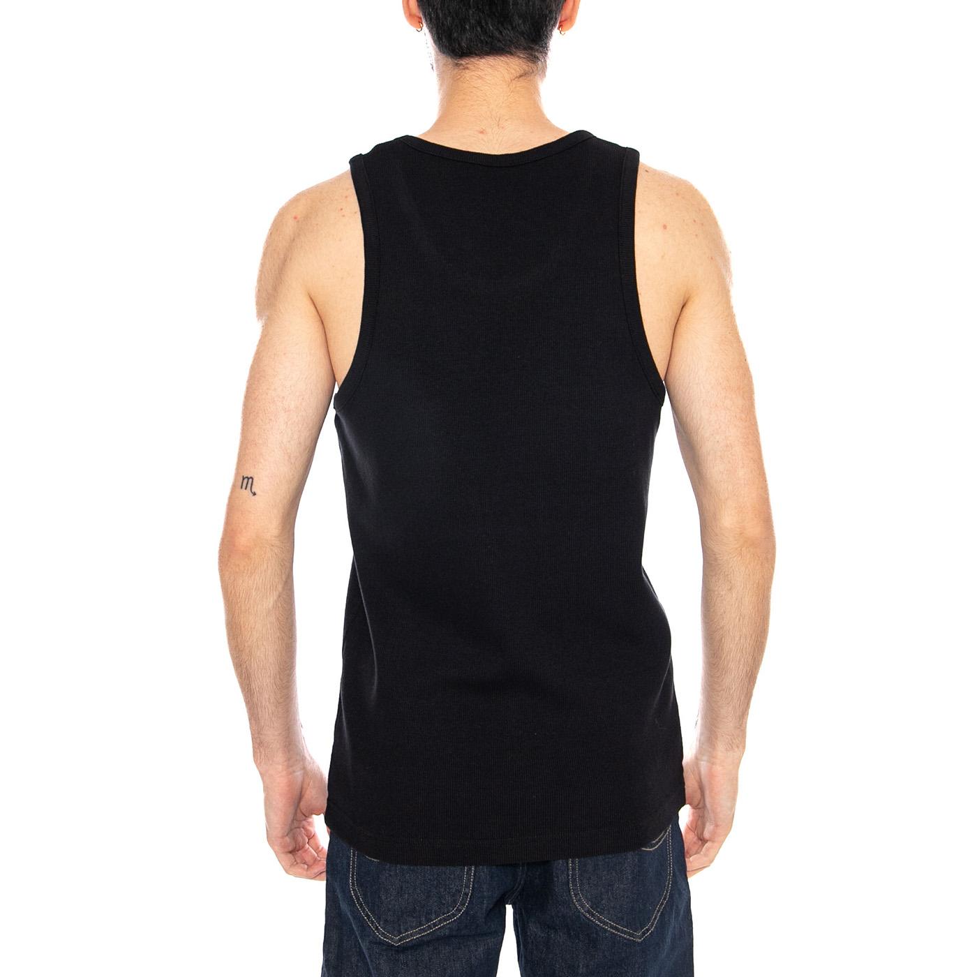 Ribbed Tank Black - Canotta Uomo Nera 112376486 BLK LEE 