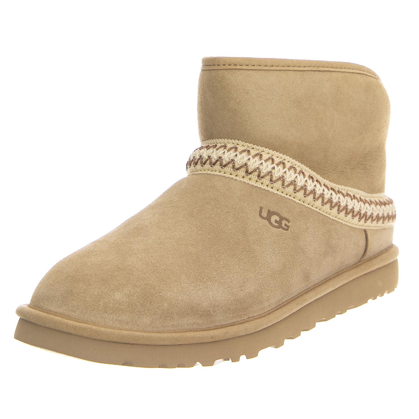 W Classic Mini Crescent Mustard Seed - Stivali Donna Beige UGSCLMCRMDSD1158262W  UGG 