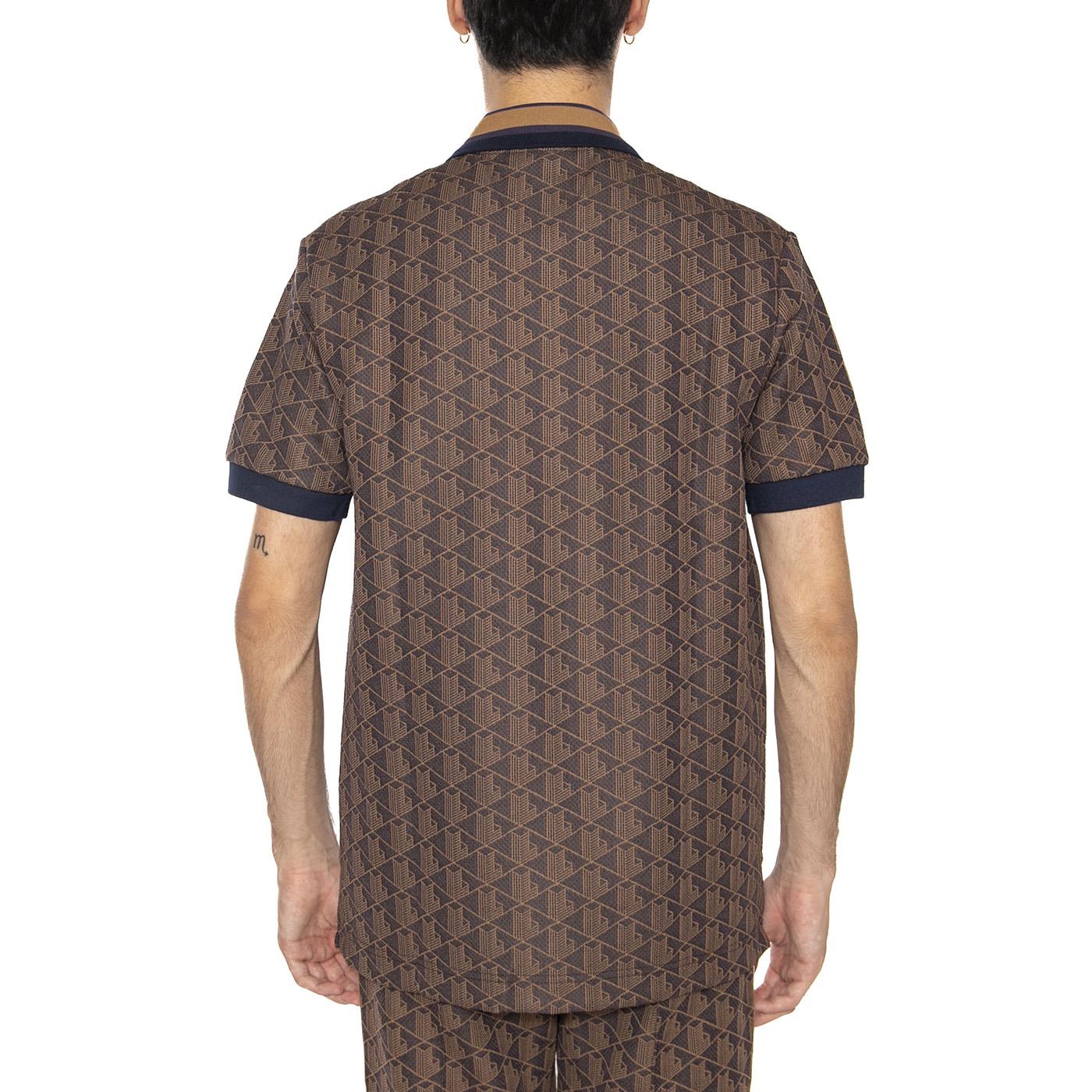 Maglietta M/C 9I4 Brown - Polo Shirt Uomo Marrone DH1417-9I4  LACOSTE 