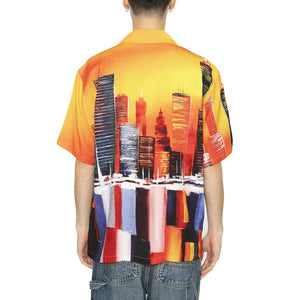 Concrete Jungle S/S Woven Top - Camicia Maniche Corte Uomo Multicolore BU00156-ORNGE  HUF 