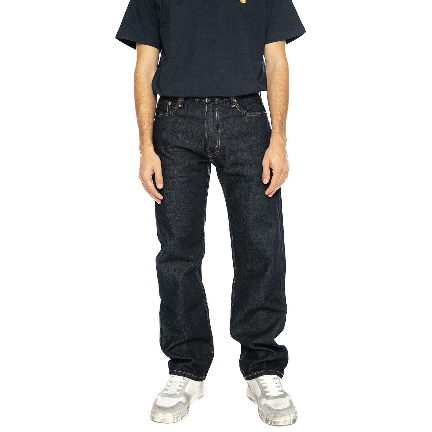 555 Relaxed Straight Good As New Rinse - Pantaloni Denim Jeans Uomo Blu A7223-0004  LEVIS 