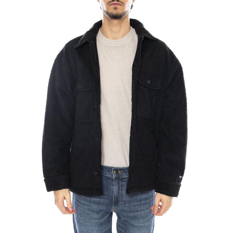 Thompson Shirt Jacket Black - Giacca Uomo Nera 121160059 BLK OBEY 