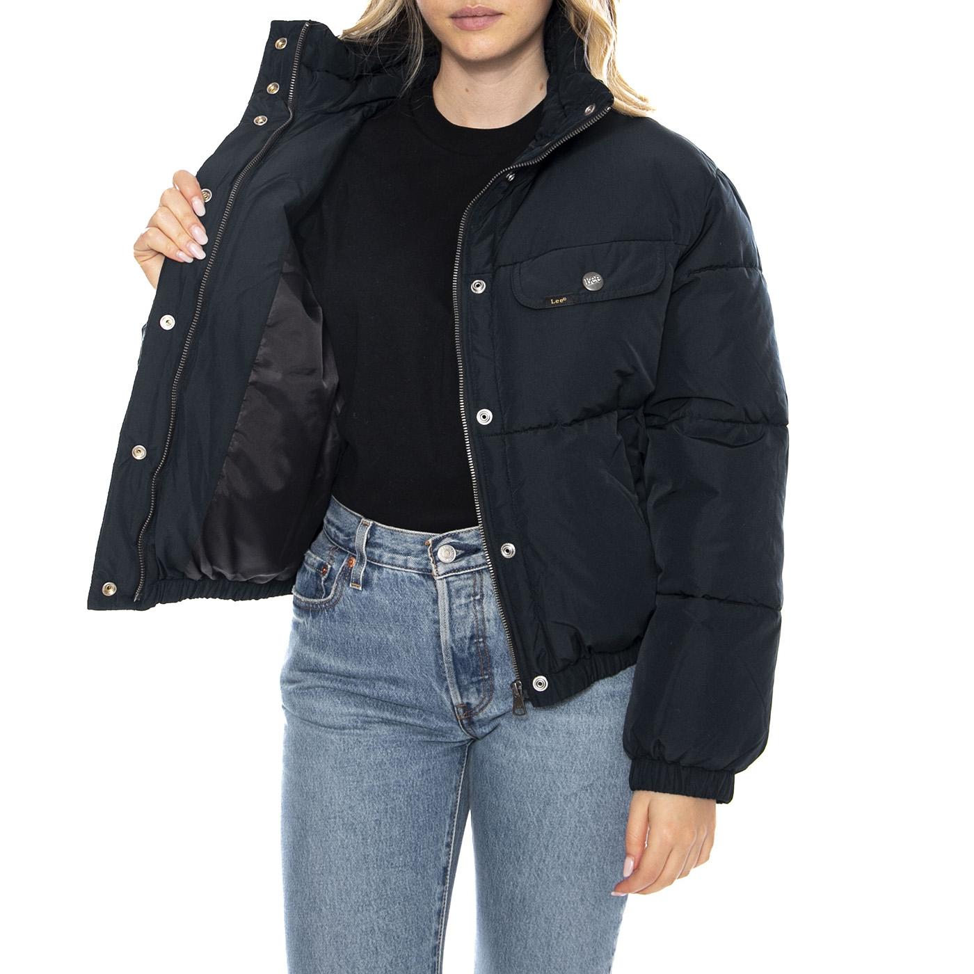 Rider Puffer Jacket Black -- Giacca Piumino Donna Nero 112370872 . LEE 