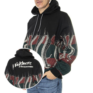 Freddy's Octopus Hoodie Black - Felpa con Cappuccio Uomo Nera 22WOSH90-BLACK  OCTOPUS 
