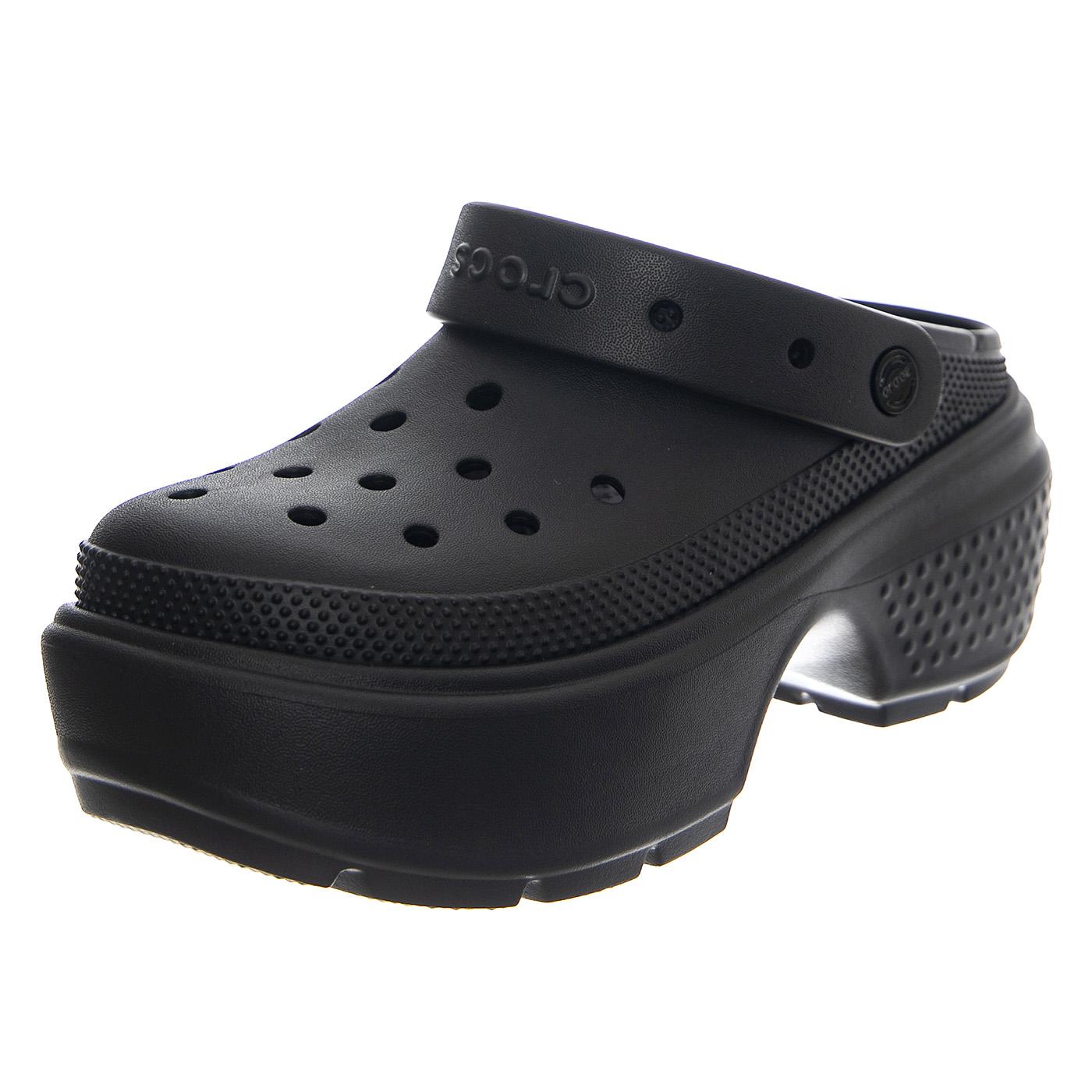 Stomp Clog Black - Sandali Donna Neri CR.209347-BLK  CROCS 