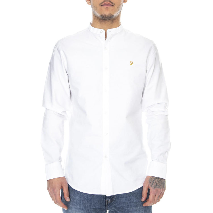 Mens Brewer Shirt - Gdad White - Camicia Uomo Bianca F4WSB062-104  FARAH 