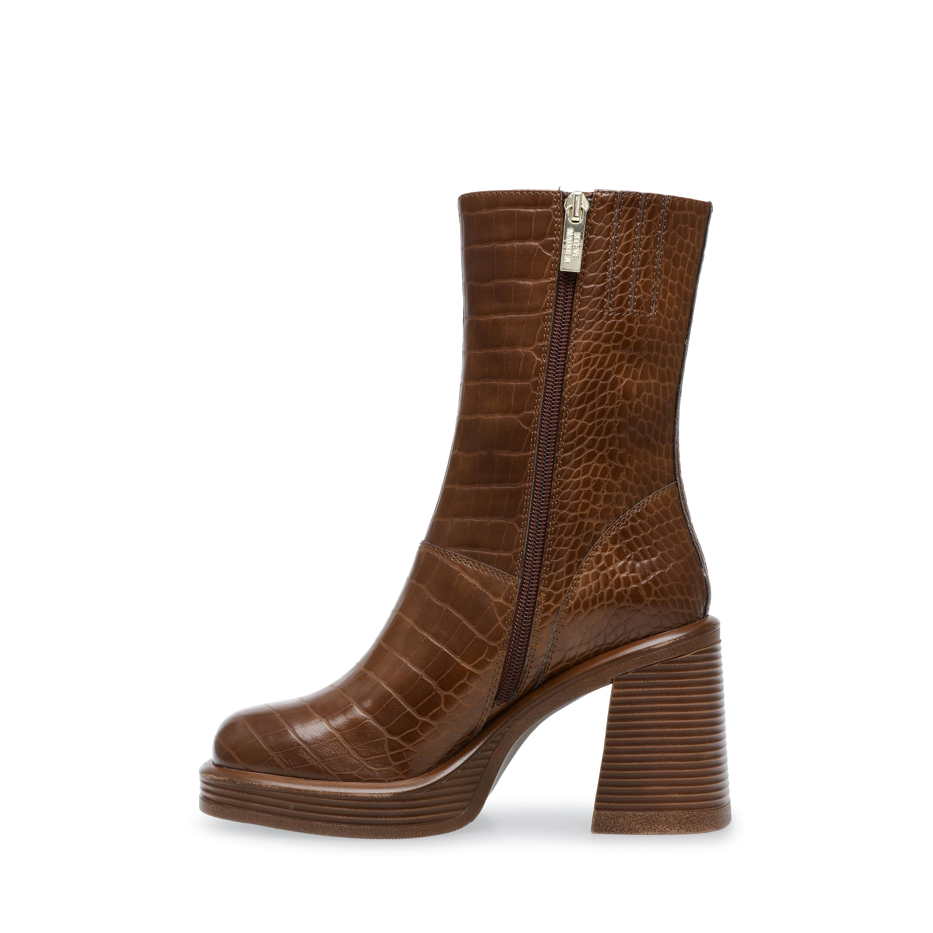Finite Brn Croco - Stivaletti Donna Marroni SMSFINITE-BRN  STEVE MADDEN 