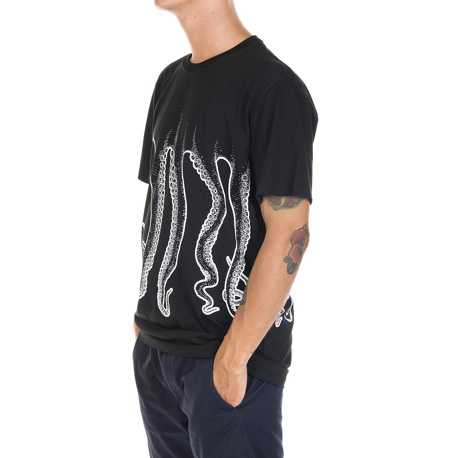 OCTOPUS OUTLINE TEE WHITE BLACK 88442_4  OCTOPUS 