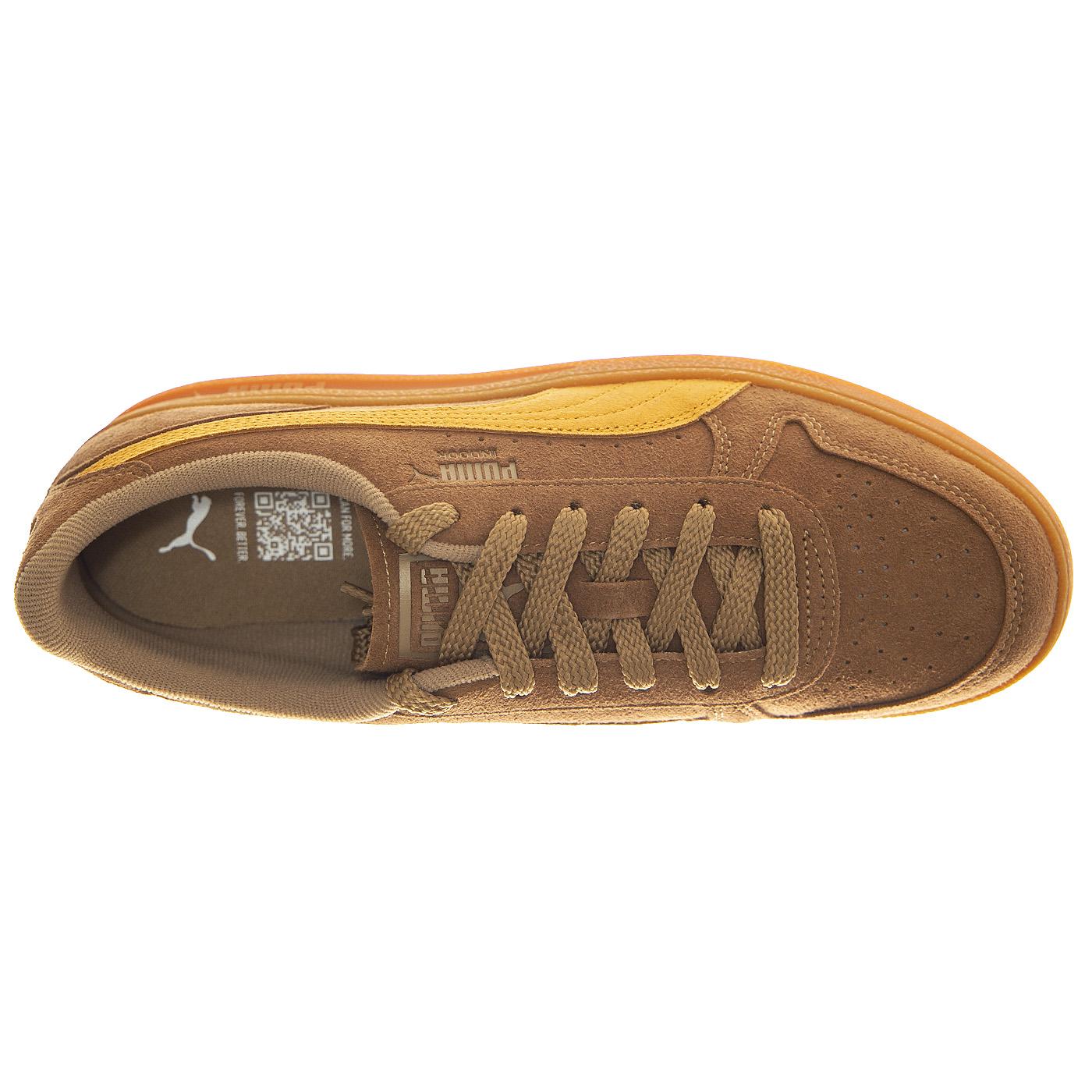 Indoor R-Suede Chocolate Chip / Sport Yellow - Scarpe Profilo Basso Uomo Marroni 398531-02  PUMA 