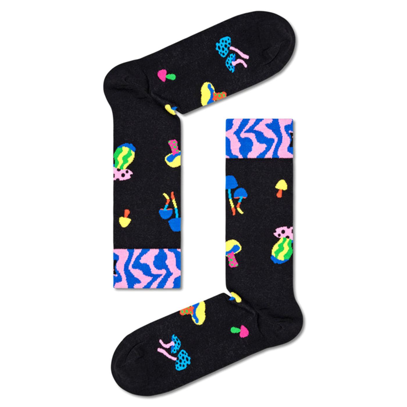 Mushrooms Socks Black - Calzini Multicolore P000051  HAPPY SOCKS 