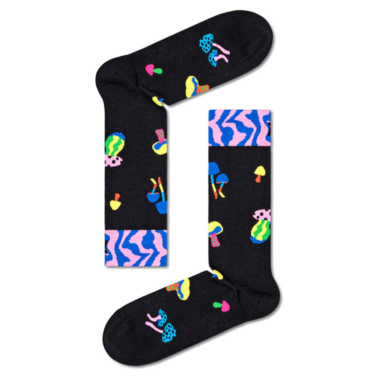 Mushrooms Socks Black - Calzini Multicolore P000051  HAPPY SOCKS 