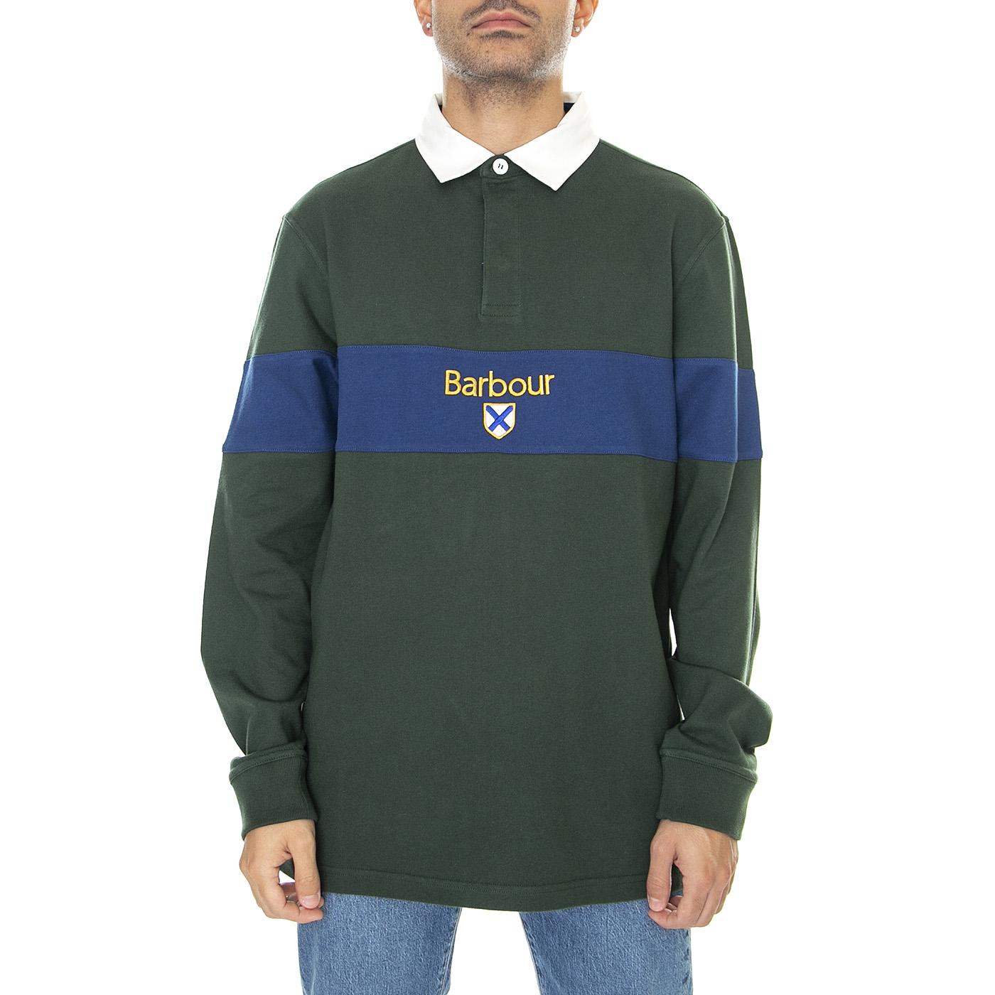 Churchill Rugby Sycamore - Polo Maniche Lunghe Uomo Multicolore 222MMML1222-GN92  BARBOUR 