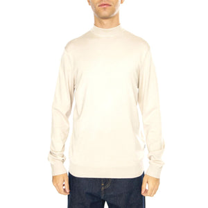 Onswyler Life Reg 14 LS Mock Knit - Maglione Mezzocollo Uomo Beige 22027562  ONLY & SONS 