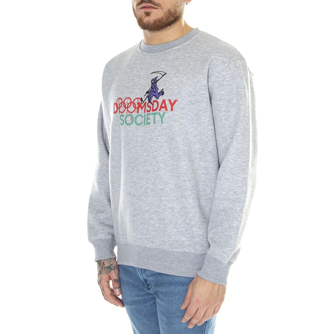 Evil23 Crewneck Sport Grey - Felpa Girocollo Uomo Grigia CRN0133SPOGRE  DOOMSDAY 