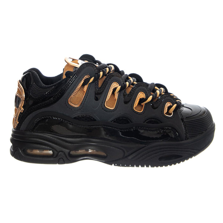D3 2001 (25th) Footwear Black/Gold - Scarpe Stringate Uomo Nera 1141 OS002981 OSIRIS 