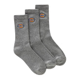 Valley Grove Sock Grey Melange - Set of 3 Pairs of Grey Socks DICKIES ACCESSORIES