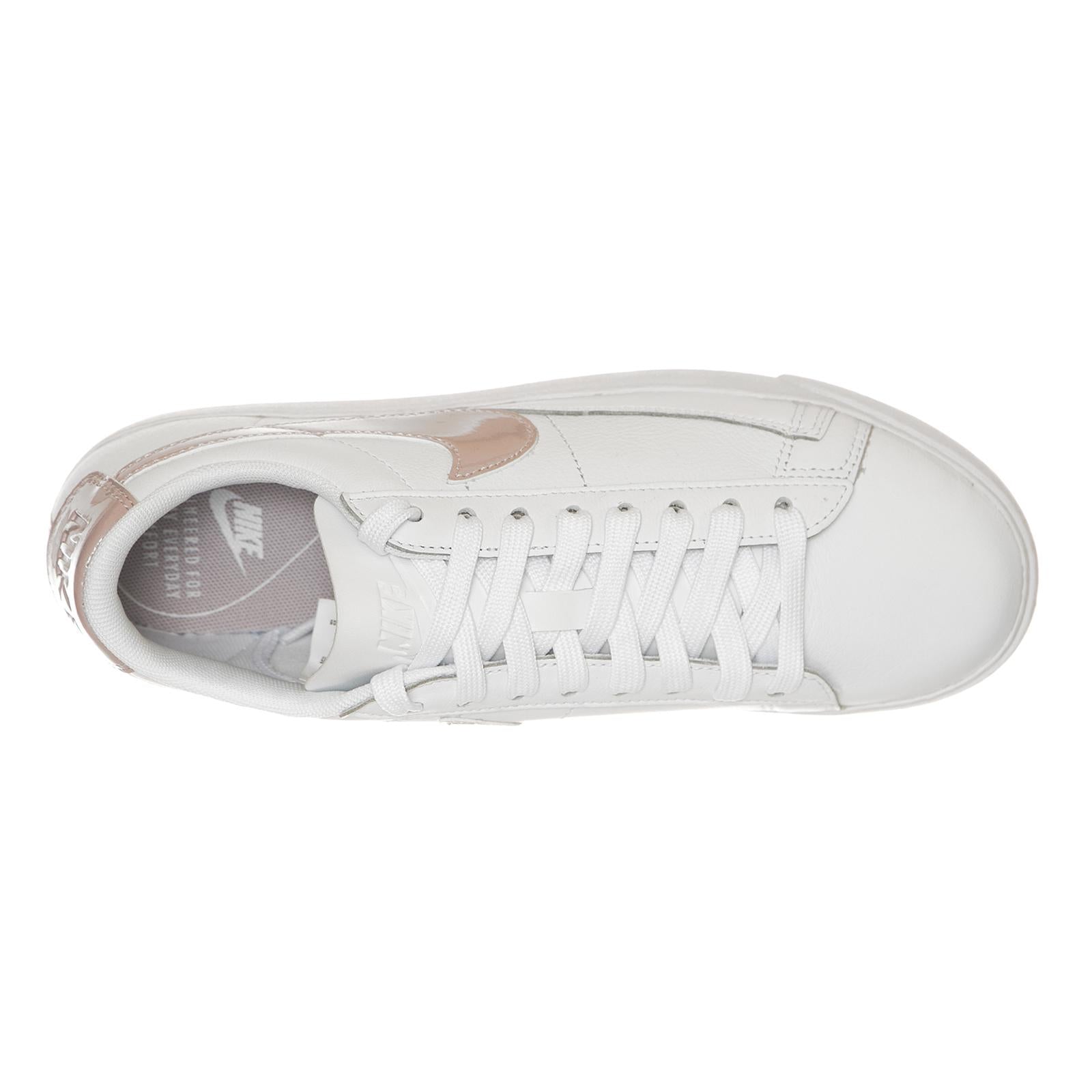 Women s Nike Blazer Low LE Basketball Shoe WHITE/PARTICLE ROSE-WHITE 105228_4  NIKE 