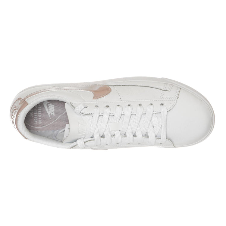 Women s Nike Blazer Low LE Basketball Shoe WHITE/PARTICLE ROSE-WHITE 105228_4  NIKE 