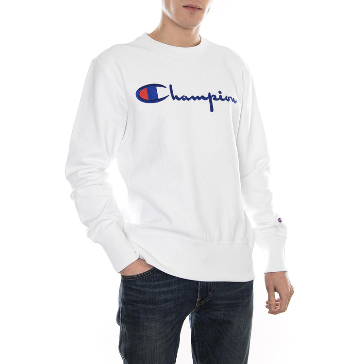Crewneck Sweatshirt Logo White 210975-WW001  CHAMPION 