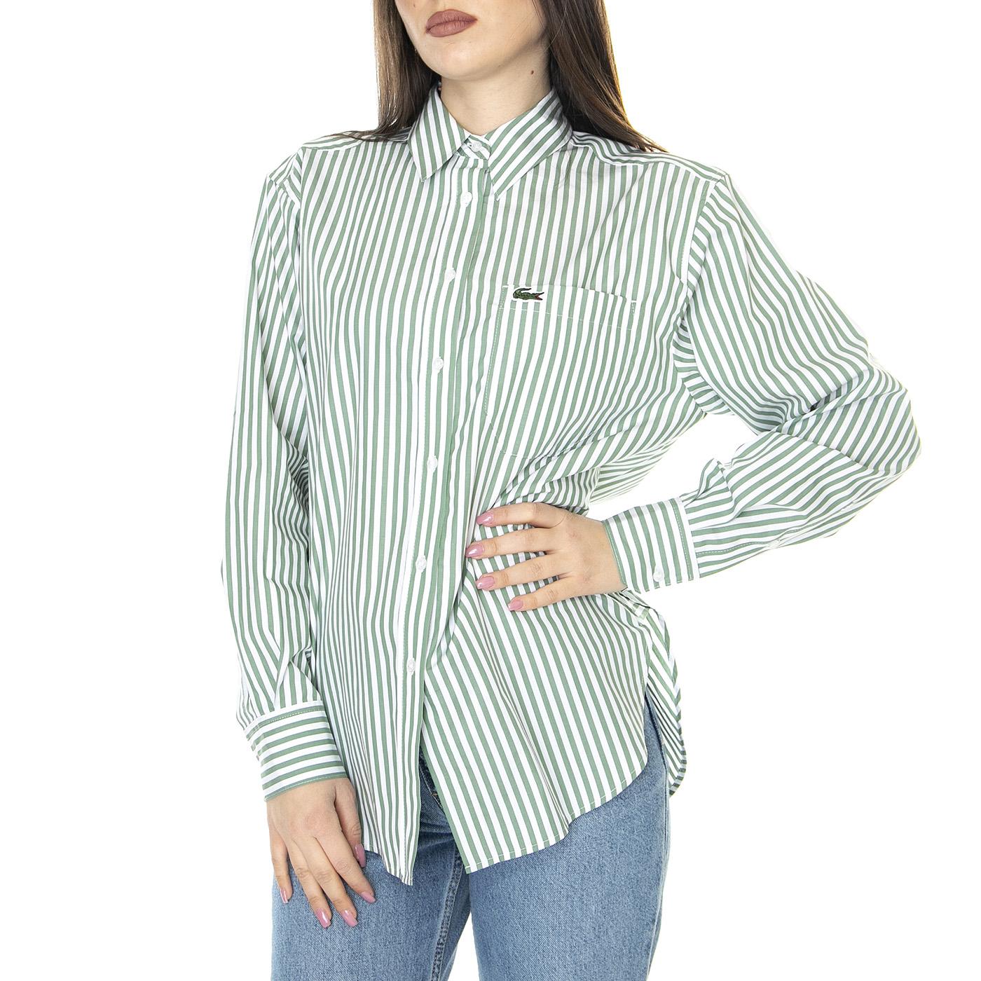 W' Camicia M/C VI4 - Camicia Donna Multicolore CF5886-VI4  LACOSTE 