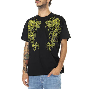 Dragon Tee Black - Maglietta Girocollo Uomo Nera 22WITS24-BLACK  IUTER 