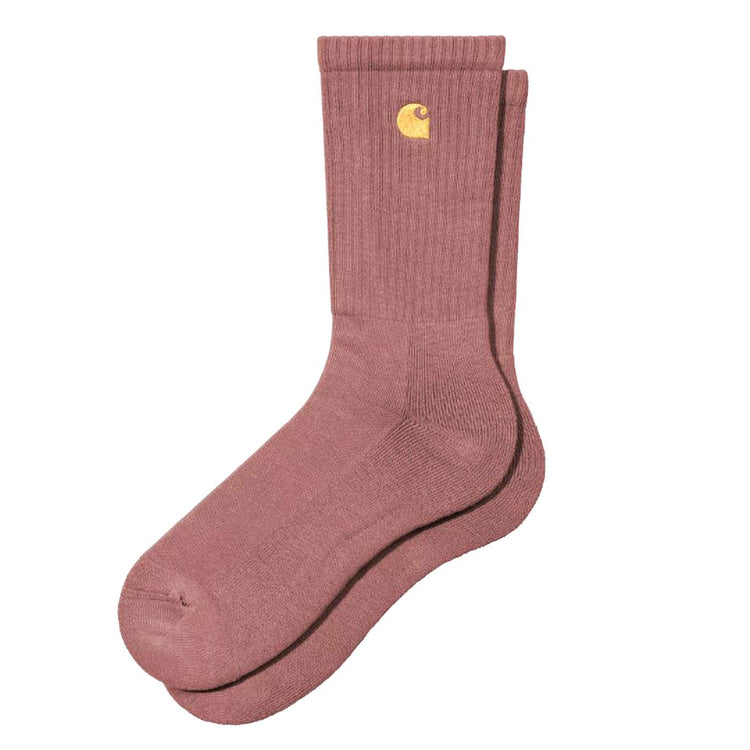 Chase Socks Dusky Pink / Gold - Calzini Rosa I029421.2Q7XX  CARHARTT WIP 