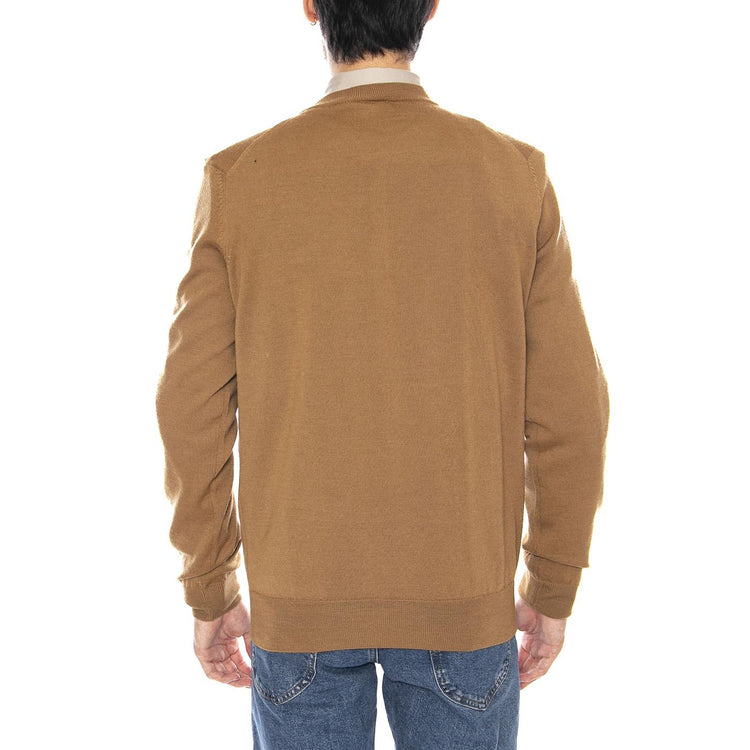 Pullover DPC Brown - Maglione Girocollo Uomo Marrone AH3225-DPC  LACOSTE 