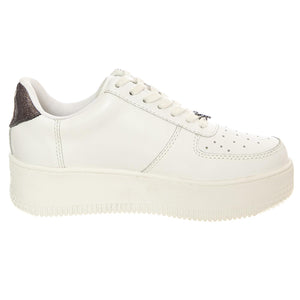 W' Rich White Shoes - Scarpe Stringate Profilo Basso Donna Bianche WHTGUNGLTP  WINDSOR SMITH 