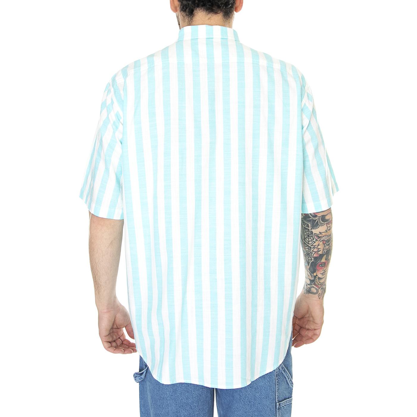 Skate Woven 90s Blue White Stripe Blue - Camicia Maniche Corte Uomo Bianca / Blu A4329-0000  LEVIS 