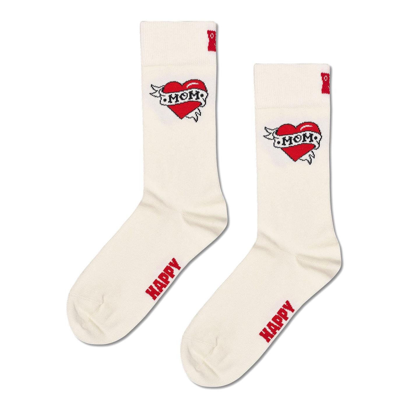 Mother's Day Sock White - Calzini Bianchi P004173 WHITE HAPPY SOCKS 