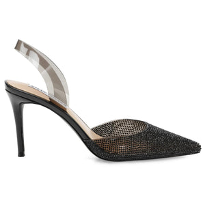 Lucyle Black Crystal Color Vinyl + Matching Stones - Scarpe Décolleté Donna Nere SMSLUCYLE-BLK  STEVE MADDEN 