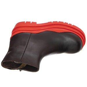 Womens Loading Brown Ankle Boots JCSJCD062101-BRWRED  JEFFREY CAMPBELL 