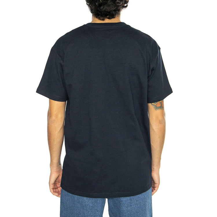 S/S Chase T-Shirt Mizar / Gold - Maglietta Girocollo Uomo Blu I026391.2MZXX  CARHARTT WIP 