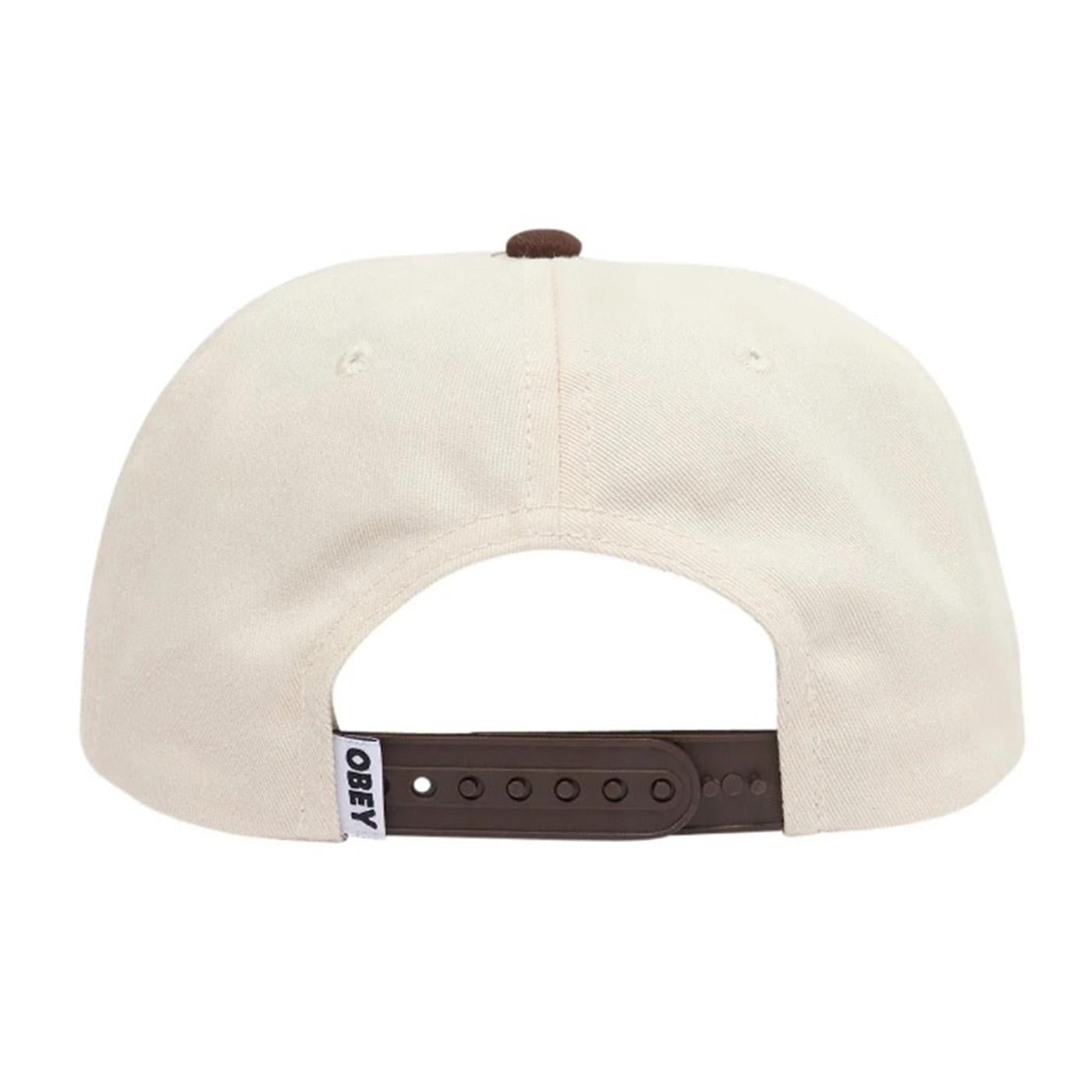Obey Shade 5 Panel Snapback Unbleached Multi - Cappellino con Visiera Multicolore 100490113-UBL  OBEY 