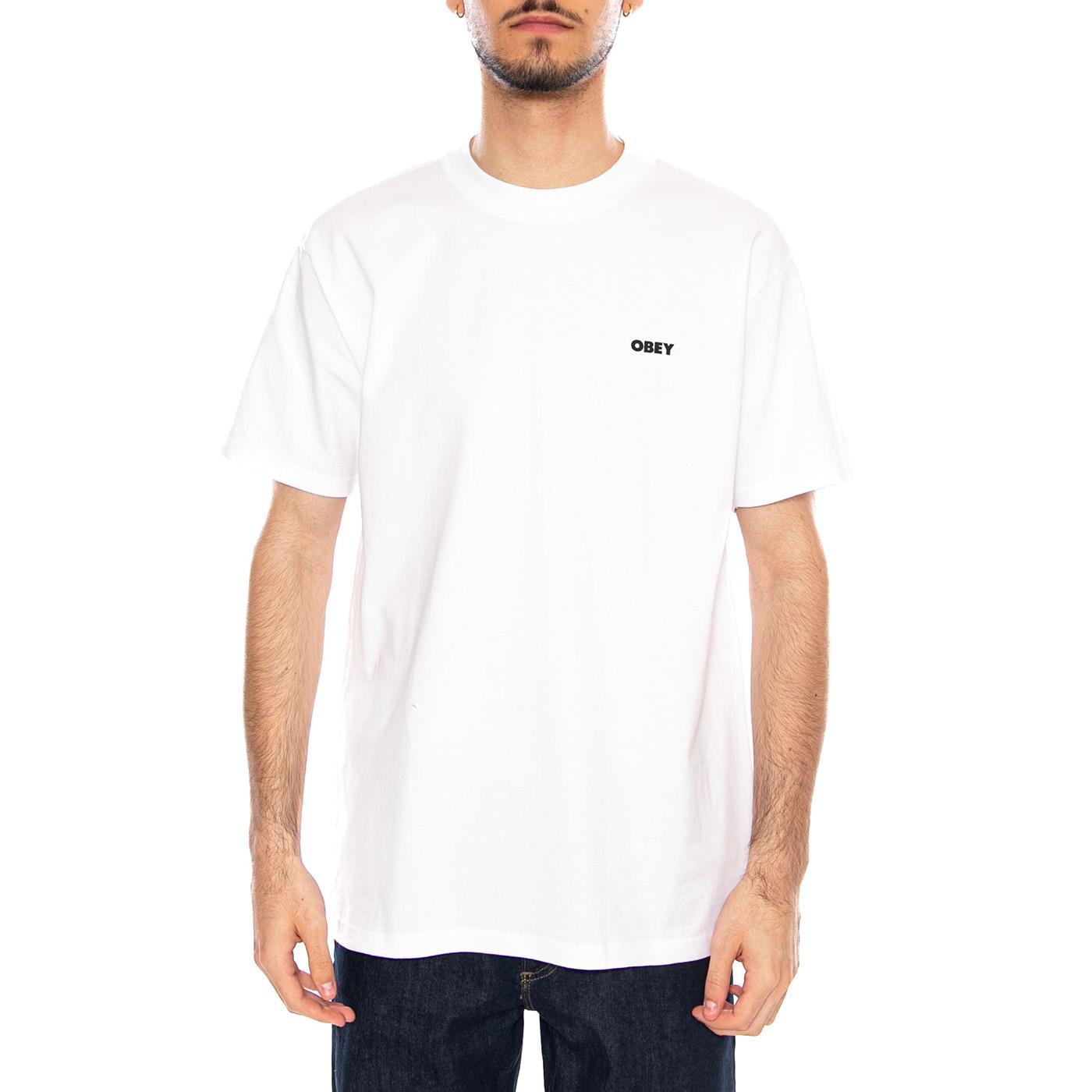 OBEY IN BLOOM TEE - Maglietta Girocollo Uomo Bianca 165264329 WHT OBEY 