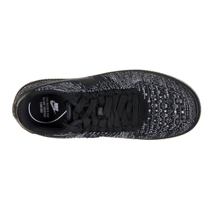 NIKE AIR FORCE 1 FLYKNIT LOW BLACK/BLACK-WHITE 93369_4  NIKE 