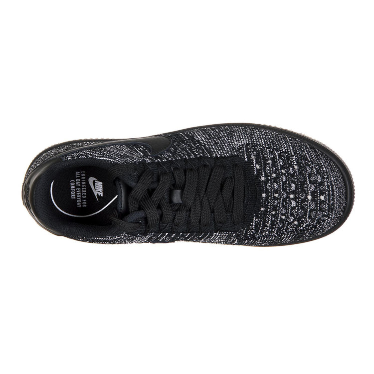 NIKE AIR FORCE 1 FLYKNIT LOW BLACK/BLACK-WHITE 93369_4  NIKE 