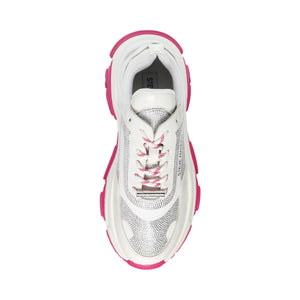 Fireball Wht / Fuchs - Scarpe Stringate Profilo Basso Donna Bianche / Viola SMPFIREBALL-WHT  STEVE MADDEN 