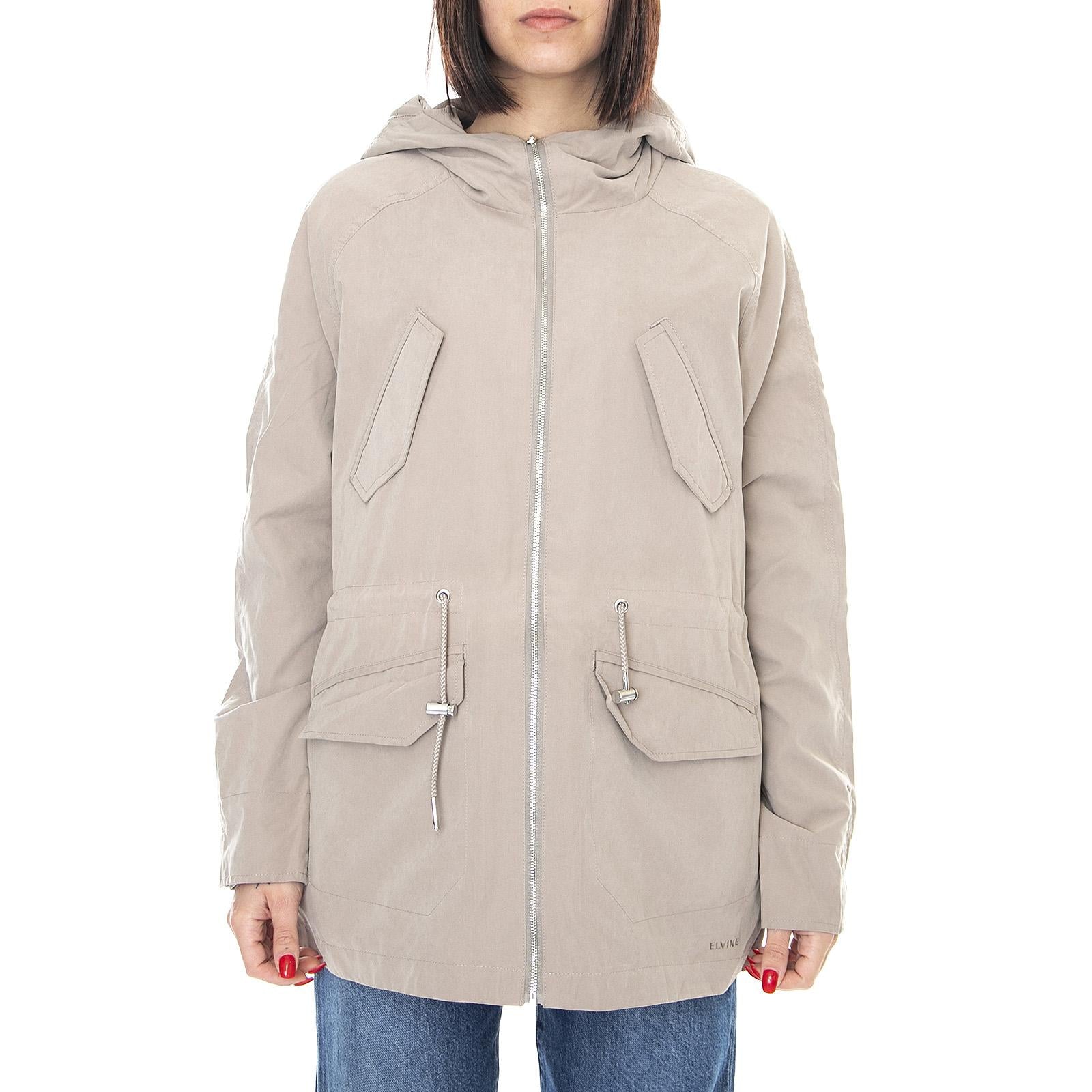Womens Ebba Jacket - Taupe - Giacca Invernale con Cappuccio Donna Beige 171521-953-taupe  ELVINE 