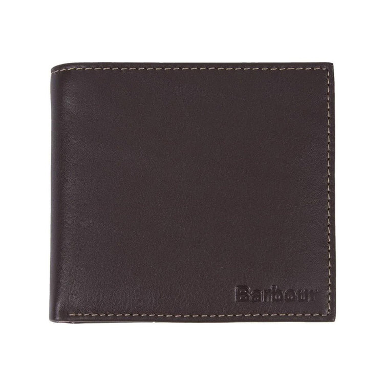 Elvington Billfold Coin Wallet Brown / Tan - Portafogli in Pelle Marrone MLG0030-BR56-FW23  BARBOUR 