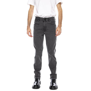 Larston Whispered Wash Black Denim Jeans - Pantaloni Denim Jeans Uomo Neri 112362433  WRANGLER 