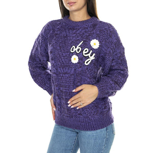 Obey Flora Sweater Passion Flower - Maglione Donna Viola 251000114-PAS  OBEY 