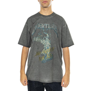 Justice T-Shirt Washed Black - Maglietta Girocollo Uomo Grigia VER-T246-WSDBLK  VERTERE BERLIN 