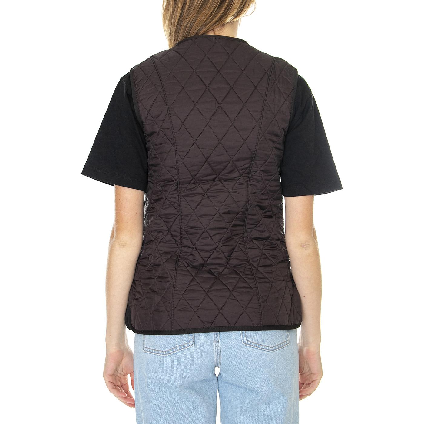 Fleece Betty Liner Brown - Giacca Smanicata Donna Marrone 222MLLI0003-BR71  BARBOUR 