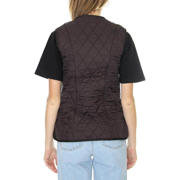 Fleece Betty Liner Brown - Giacca Smanicata Donna Marrone 222MLLI0003-BR71  BARBOUR 