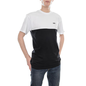 MN COLORBLOCK TEE WHITE-BLACK VA3CZDYB2  VANS 