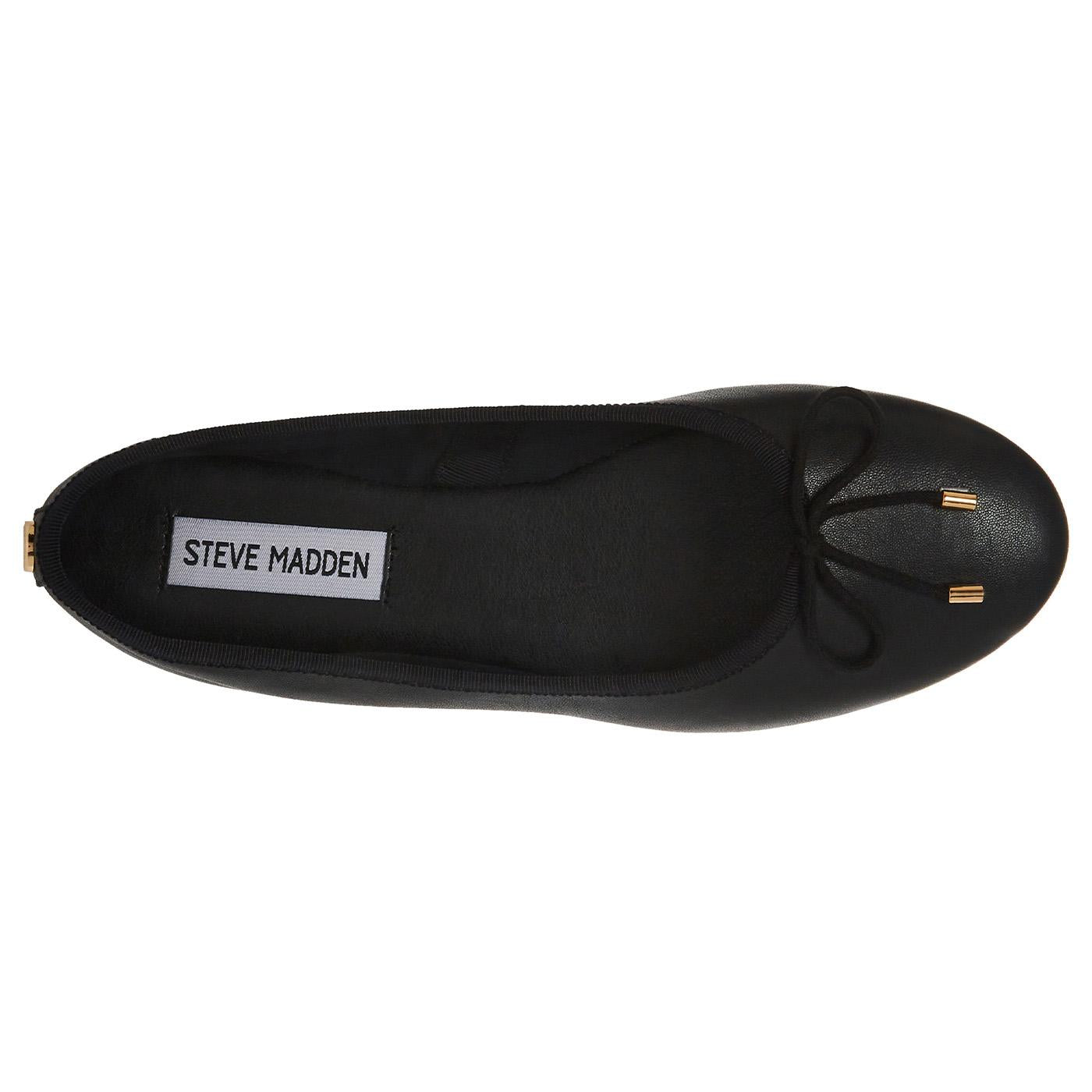 Bellami Black Leather Sheep Nappa - Mocassini / Ballerine Donna Neri SMSBELLAMIE-BLK  STEVE MADDEN 