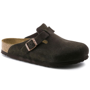 W' Boston Mocca Suede Leather - Sandali Donna Marroni 060903  BIRKENSTOCK 