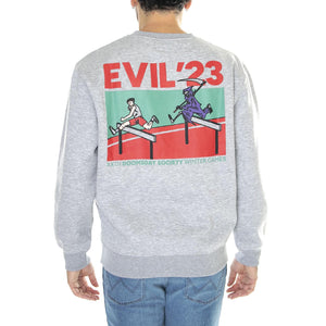 Evil23 Crewneck Sport Grey - Felpa Girocollo Uomo Grigia CRN0133SPOGRE  DOOMSDAY 