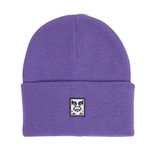 Icon Patch Cuff Beanie Beetroot Digital Violet - Cappellino in Maglia Rasata Viola 100030198 PAS OBEY 